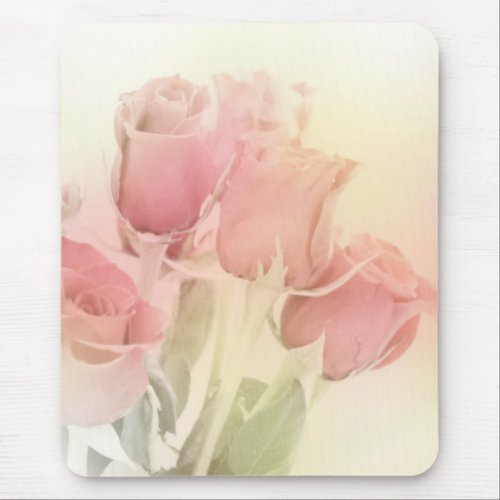 Soft Pastel Roses 2 Mouse Pad