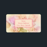 Soft Pastel Roses Label<br><div class="desc">Labels printed with original digital photo art.</div>