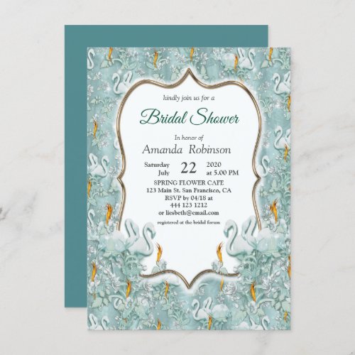 Soft Pastel Shades of Sage Green Invitation