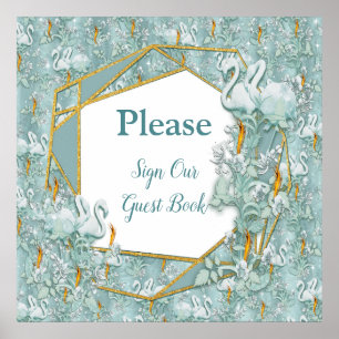 Soft Pastel Shades of Sage Green Poster