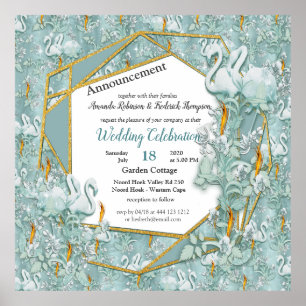 Soft Pastel Shades of Sage Green Poster