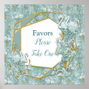 Soft Pastel Shades of Sage Green Poster