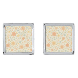 Soft Pastel Spring Blossom Cufflinks