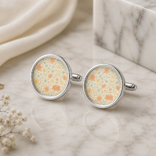 Soft Pastel Spring Blossom Cufflinks
