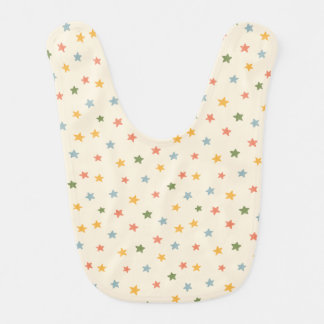 Soft Pastel Star Baby Bib Gender-Neutral