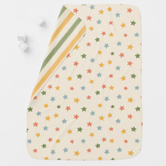 Soft Pastel Star Baby Blanket Gender-Neutral