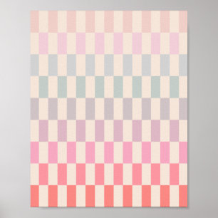 Soft Pastel Stripes 02 Poster
