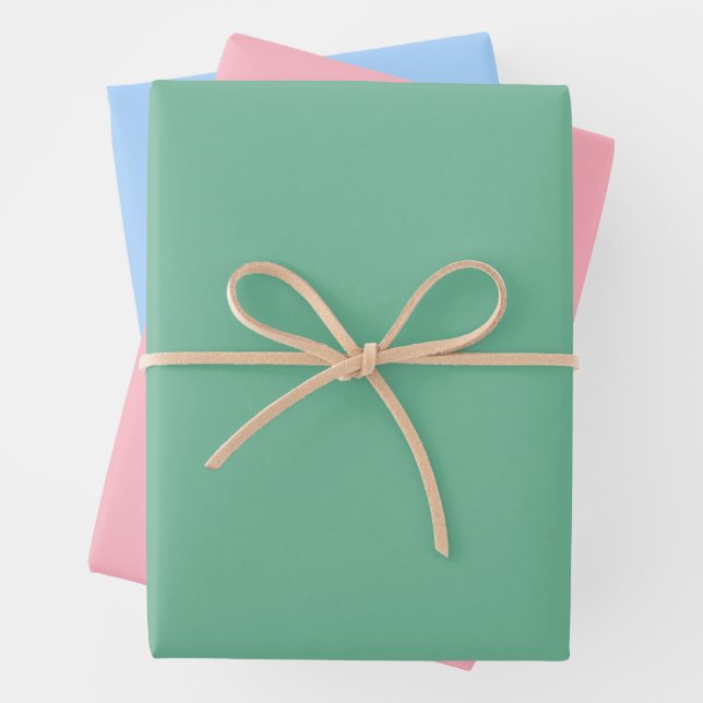 Soft Pastel Tones Wrapping Paper Sheets (In situ)