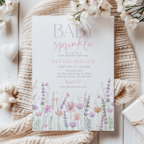 Soft Pastel Wildflower Baby Sprinkle Invitation