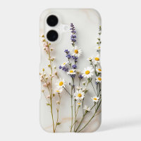 Soft Pastel Wildflowers Stained Glass Floral Art 