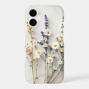 Soft Pastel Wildflowers Stained Glass Floral Art  iPhone 17 Case