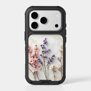 Soft Pastel Wildflowers Stained Glass Floral Art  iPhone 17 Pro Case
