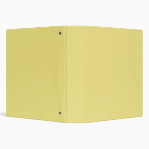 Soft pastel yellow accent decor ready to customize binder