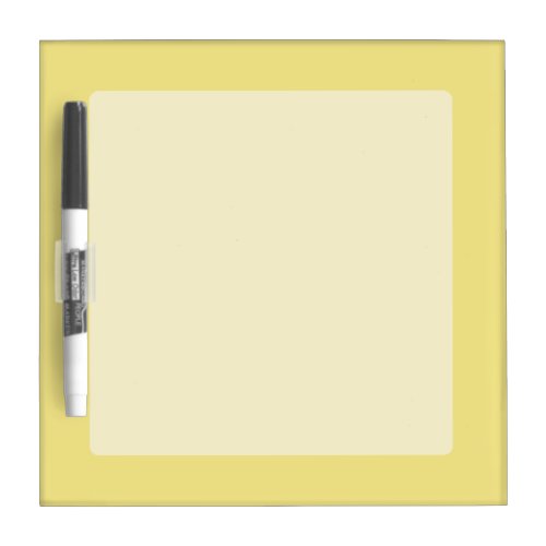 Soft pastel yellow accent decor ready to customize dry erase board