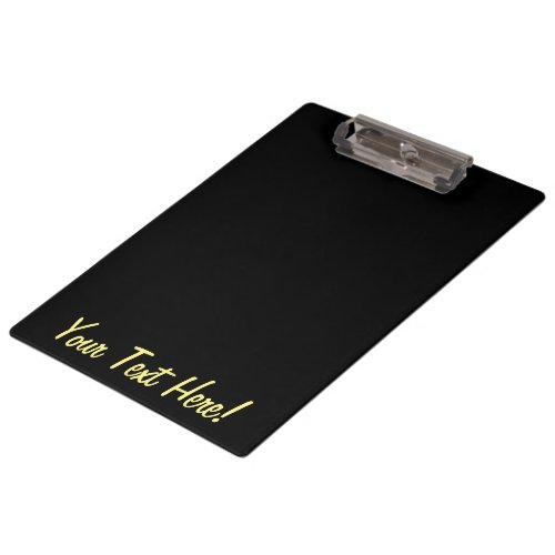 Soft pastel yellow decor ready to customize clipboard