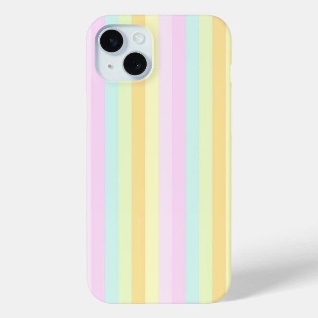 Soft Patels Vertical Stripes Pattern Case-Mate iPhone Case (Back)