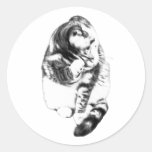 Soft Pause, Tiny Reminder Classic Round Sticker