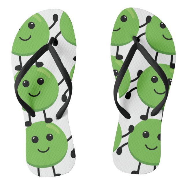 Soft pea motif flip flip - Fun and original Flops (Footbed)