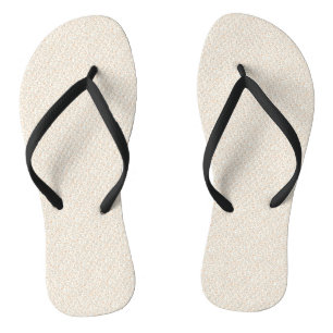 Soft Peach 1940s Vintage Utility Floral Flip Flops