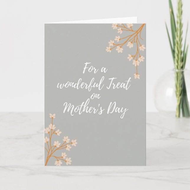 Soft Peach Mothers Day Card (Front)
