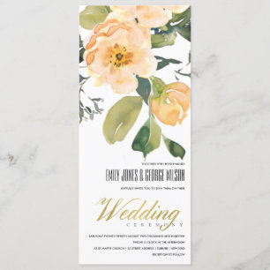SOFT PEACH PEONY FLORAL BUNCH WATERCOLOR WEDDING INVITATION