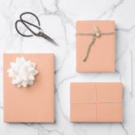 Soft Peach Solid Color Wrapping Paper Sheets<br><div class="desc">Featuring plain solid color soft peach,  these pretty wrapping paper sheets are great for wrapping gifts for weddings and other special occasions.</div>