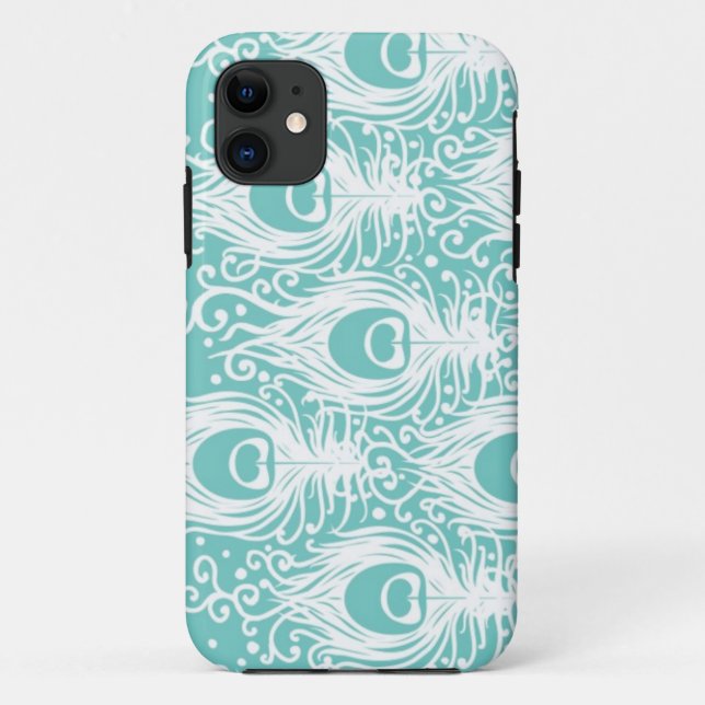 Soft peacock feathers Case-Mate iPhone case (Back)