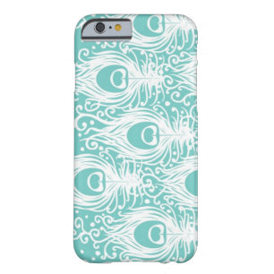 Soft peacock feathers barely there iPhone 6 case