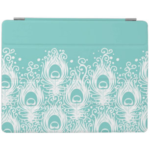 Soft peacock feathers iPad smart cover