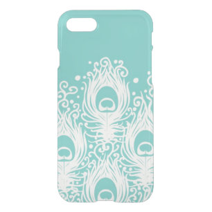 Soft peacock feathers iPhone SE/8/7 case