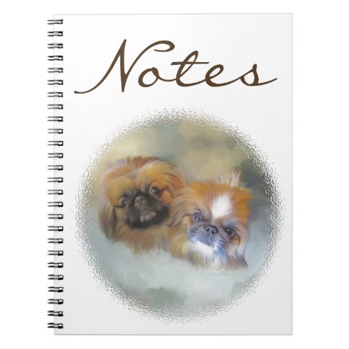 Soft Pekingese Duo Notebook