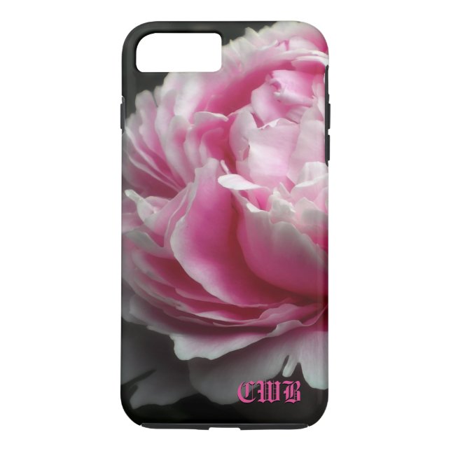 Soft Peony Elegant Floral Case-Mate iPhone Case (Back)
