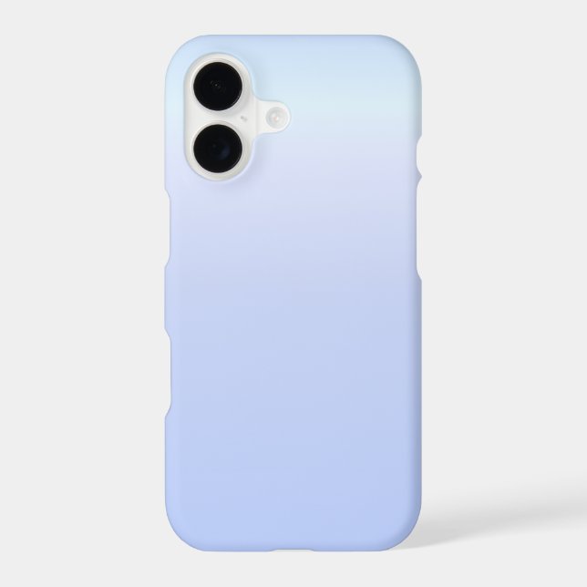 Soft Periwinkle Gradient Minimal Phone Case (Back)
