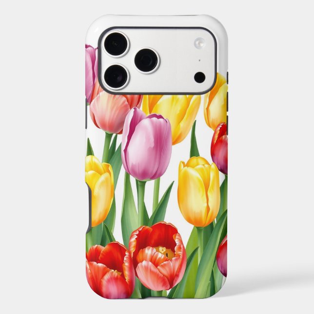 Soft Petal Muse: The Muted Tulip Case-Mate iPhone Case (Back)