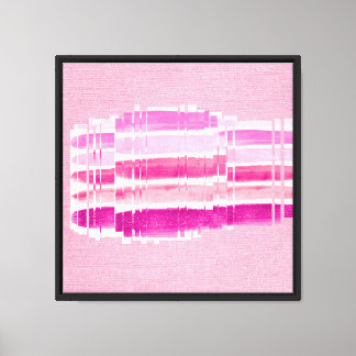 Soft Pink Abstract Brush Strokes Art Canvas Print