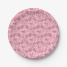 Soft Pink Abstract Hearts and Diamonds