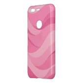 Soft Pink Abstract Waves Pattern Uncommon Google Pixel Case (Back/Left)
