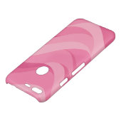 Soft Pink Abstract Waves Pattern Uncommon Google Pixel Case (Top)
