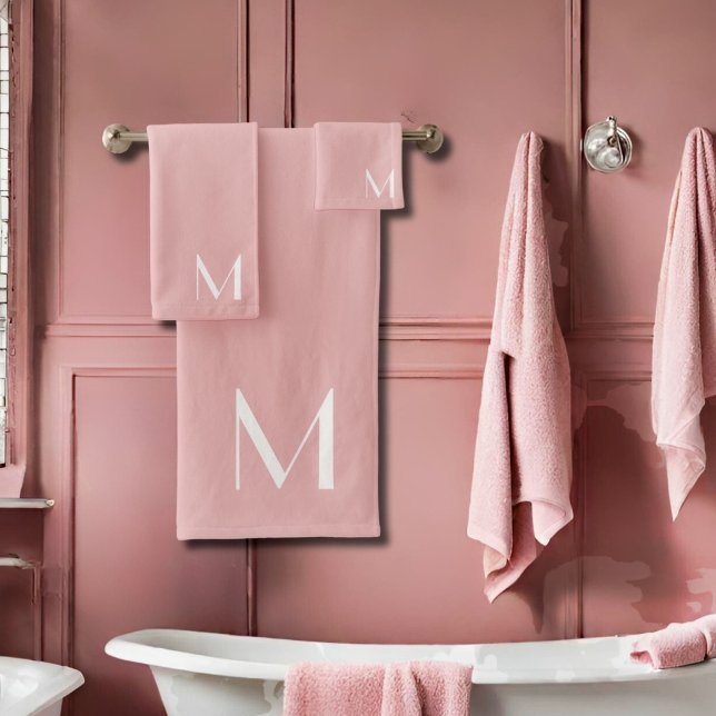 soft pink  - add monogram  bath towel set (Creator Uploaded)