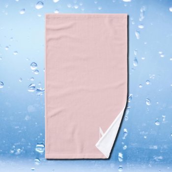 Soft Pink  - Add Monogram Hand Towel by almawad at Zazzle