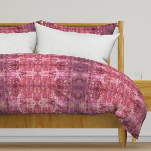 Soft pink and purple geometric L-size pattern Duvet Cover