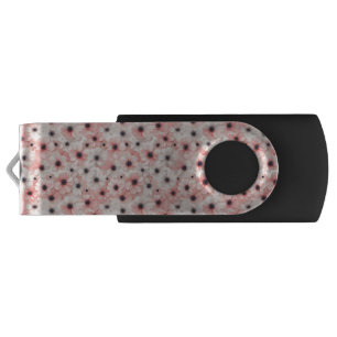 Soft Pink and White Anemone Flowers Flash Drive