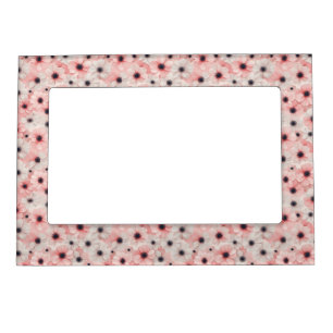Soft Pink and White Anemone Flowers Magnetic Frame