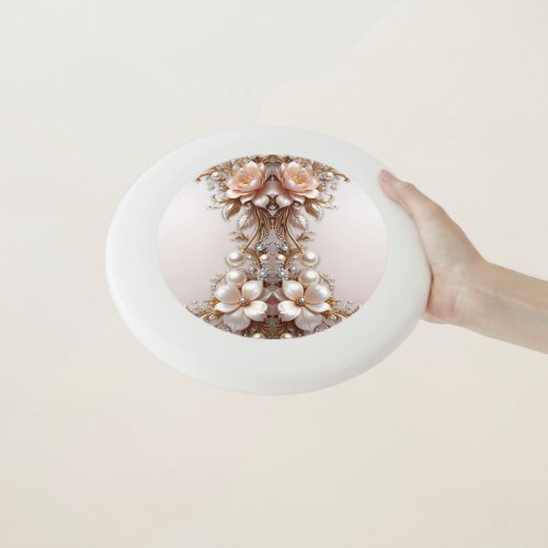 Soft Pink and White Flowers Frisbee
