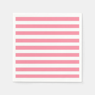 Soft Pink and White Stripes Napkins