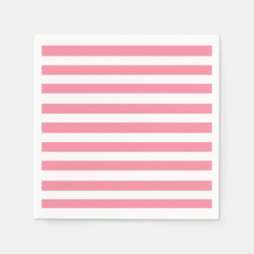 Soft Pink and White Stripes  Napkins