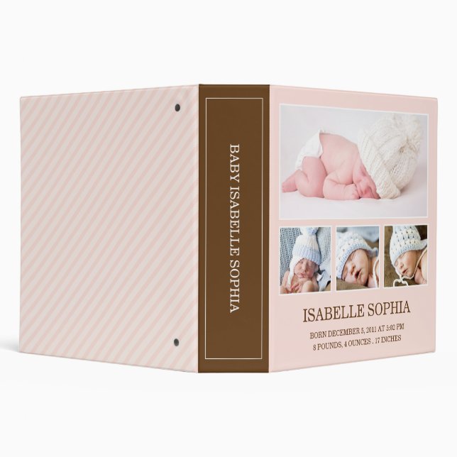 SOFT PINK | BABY 2" PHOTO ALBUM BINDER (Background)