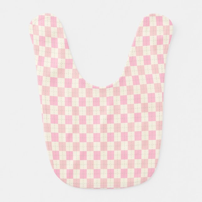 Soft Pink Baby Bib (Front)