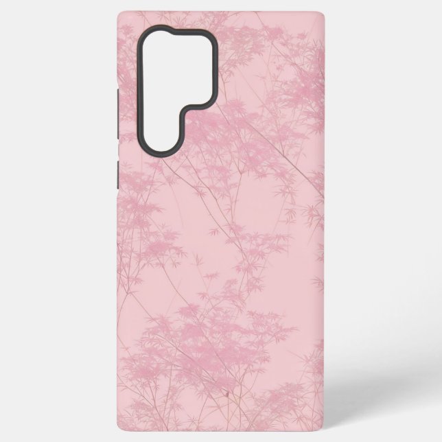 Soft Pink Bamboo Grove Pattern Phone Case (Back)