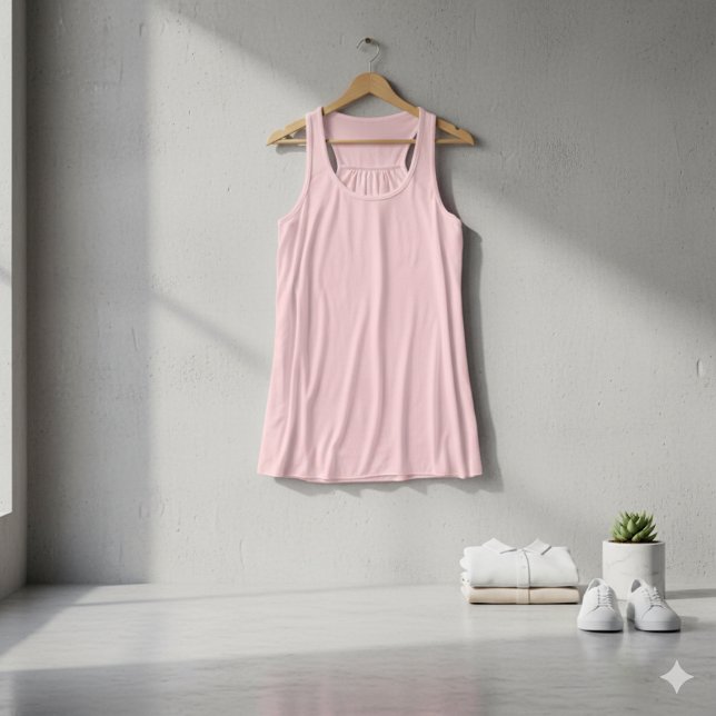 Soft Pink Bella Canvas Women's Racerback Tank Top (Soft Pink Bella Canvas Women's Racerback Tank)